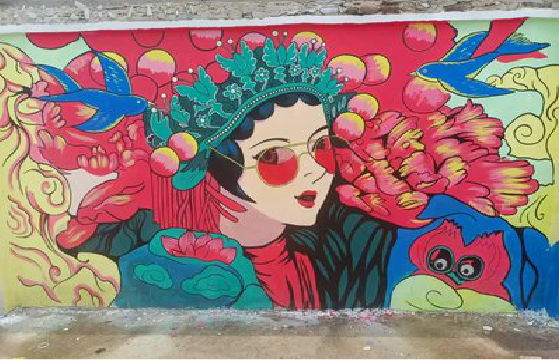 汝州墙体彩绘-网红墙