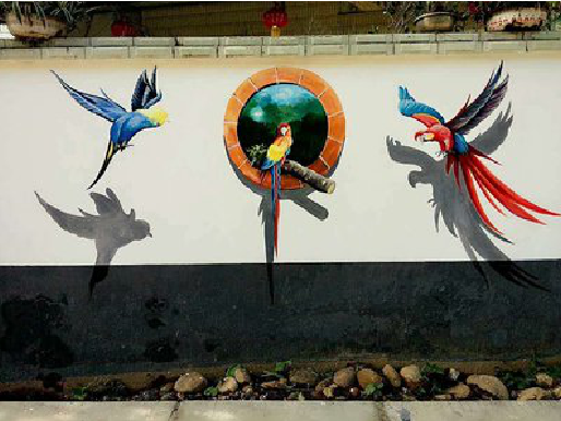 汝州视觉错位-3D墙绘设计