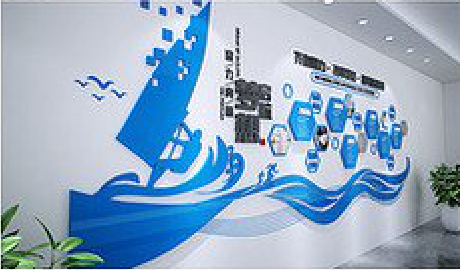 汝州海浪主题文化墙如何设计？