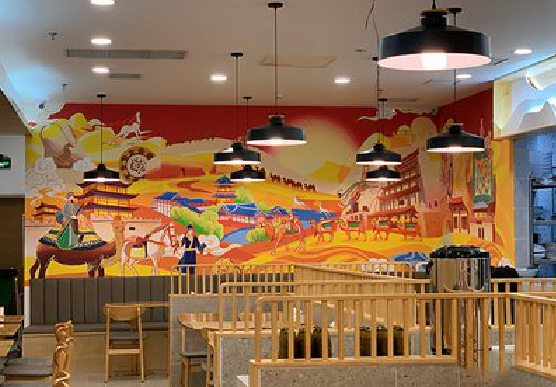 汝州商业空间彩绘介绍。