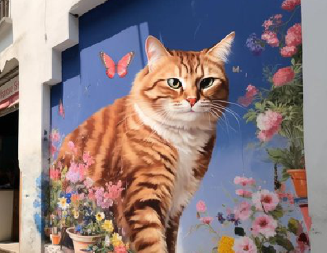 汝州自己绘制有个性的手绘墙