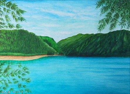 汝州在墙绘中，如何绘画绿水青山？