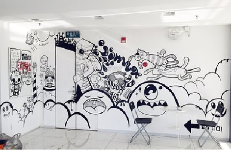 汝州手绘墙并非传统涂鸦。